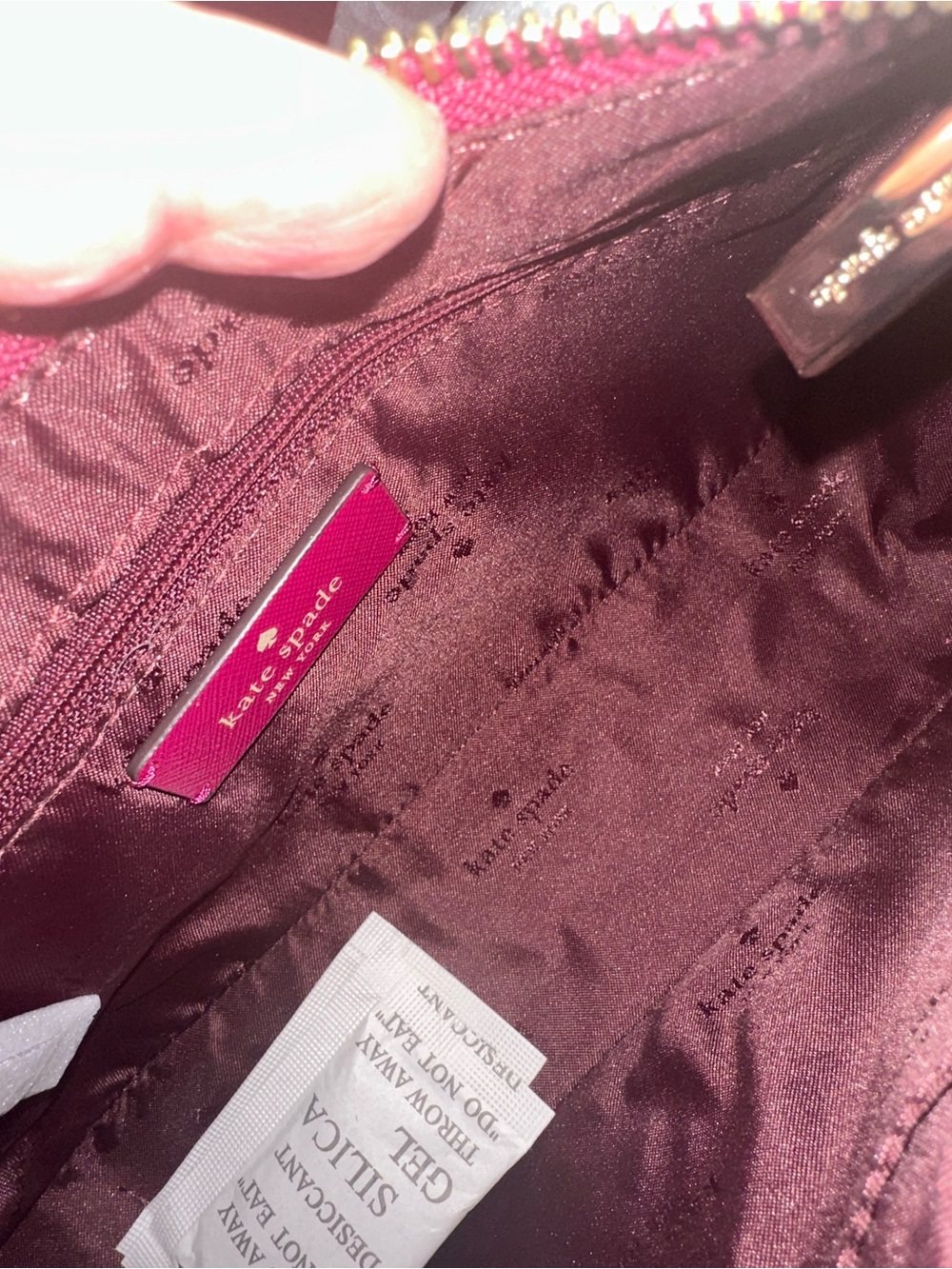 kate spade Plum Madison Faux Pearl Convertible Crossbody Bag - Picture 5 of 12